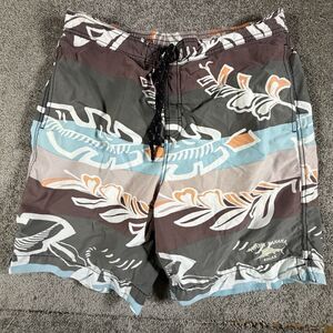 VTG Tommy Bahama RELAX Board Shorts Lined Swim Trunks Mens L Cargo Nylon